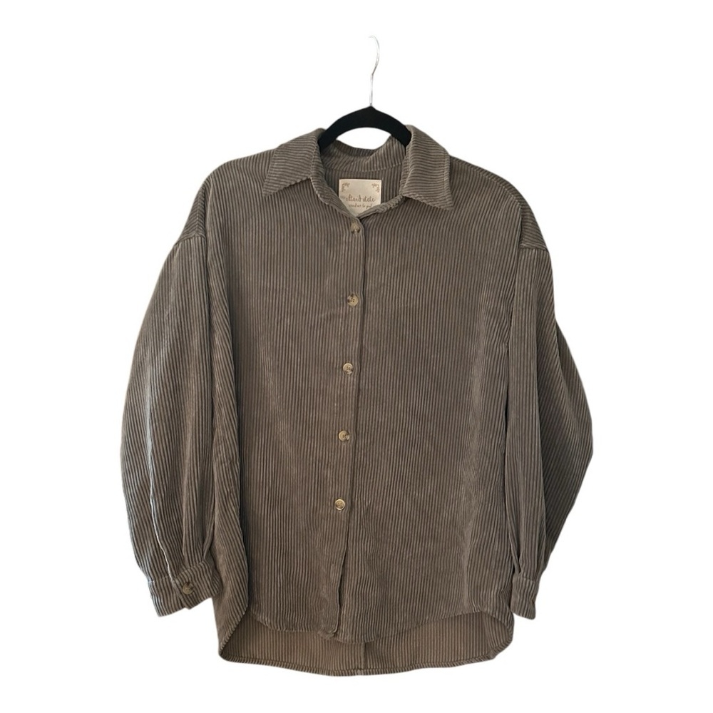 Altar'd State Brown Button Down Shirt